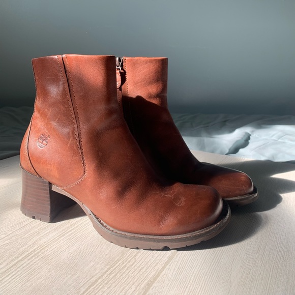 Timberland Leather Heeled Boots - Picture 1 of 7